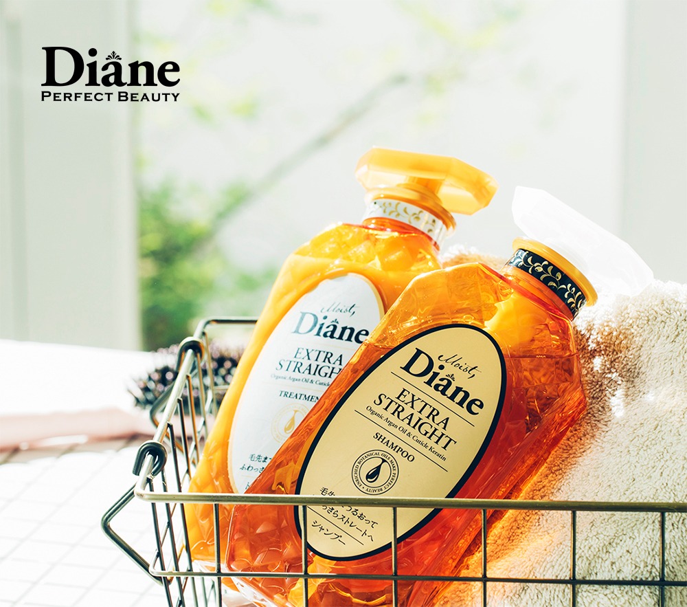 Dầu gội vào nếp thẳng mượt Moist Diane Extra Straight