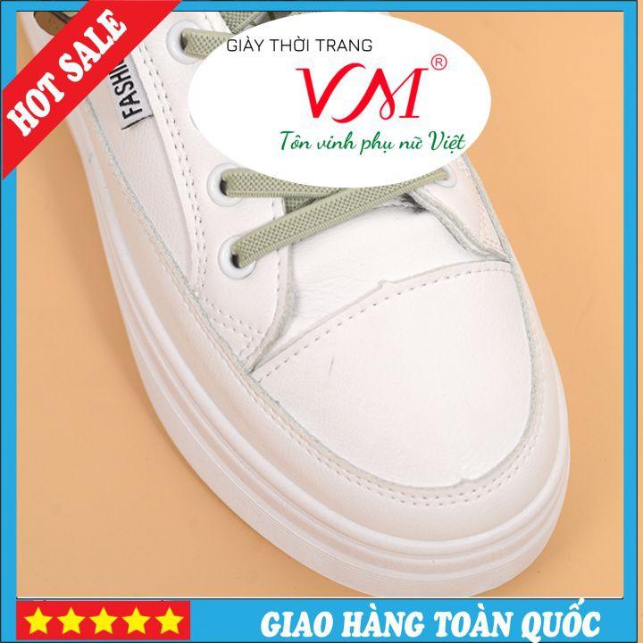 Giày Thể Thao Nữ, chiều cao 3CM, Da Thật Êm Ái, Bền Chắc Và Thời Trang - TT.P14106_XANH