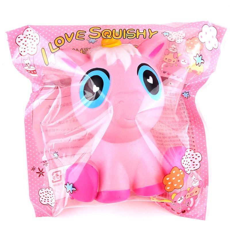 ĐỒ CHƠI SQUISHY NGỰA NGỒI BỆT 1 SỪNG mã TDT14 Lsp13