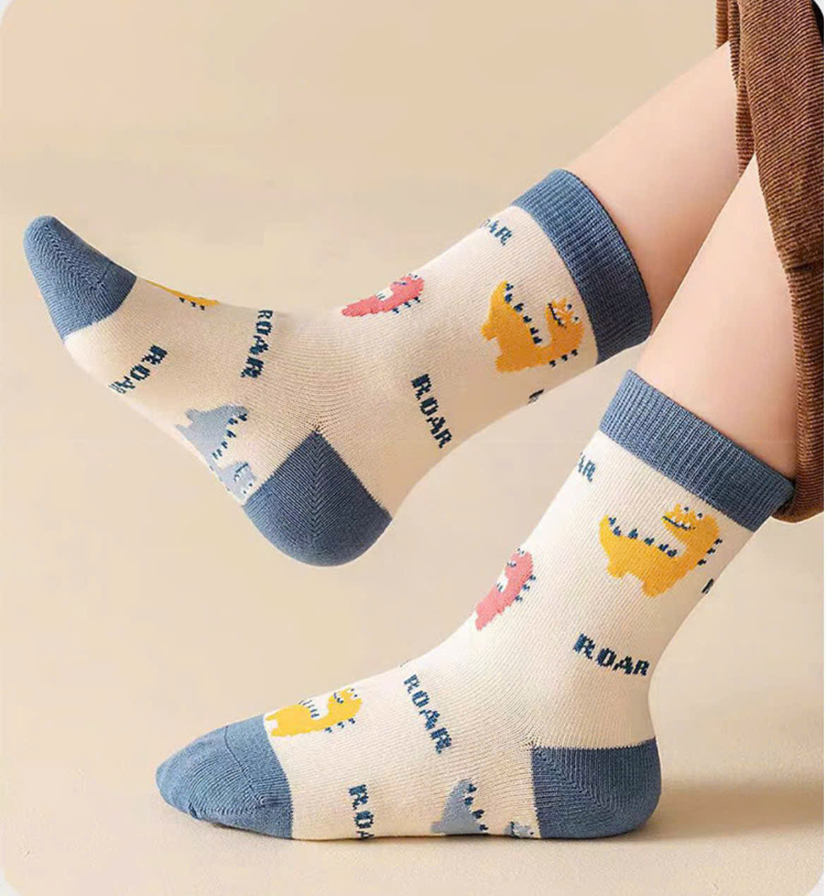 SET 5 ĐÔI TẤT VỚ 38 DỄ THƯƠNG TỪ 1-12 TUỔI DÀNH CHO BÉ TRAI BÉ GÁI