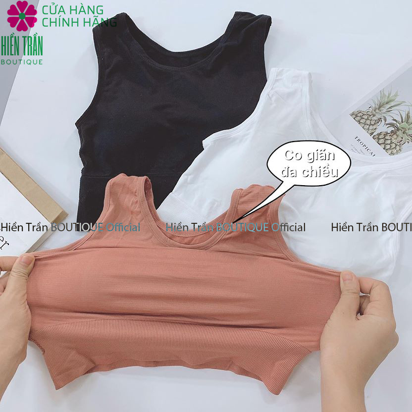 Áo croptop Hiền Trần BOUTIQUE có đệm ngực siêu xinh