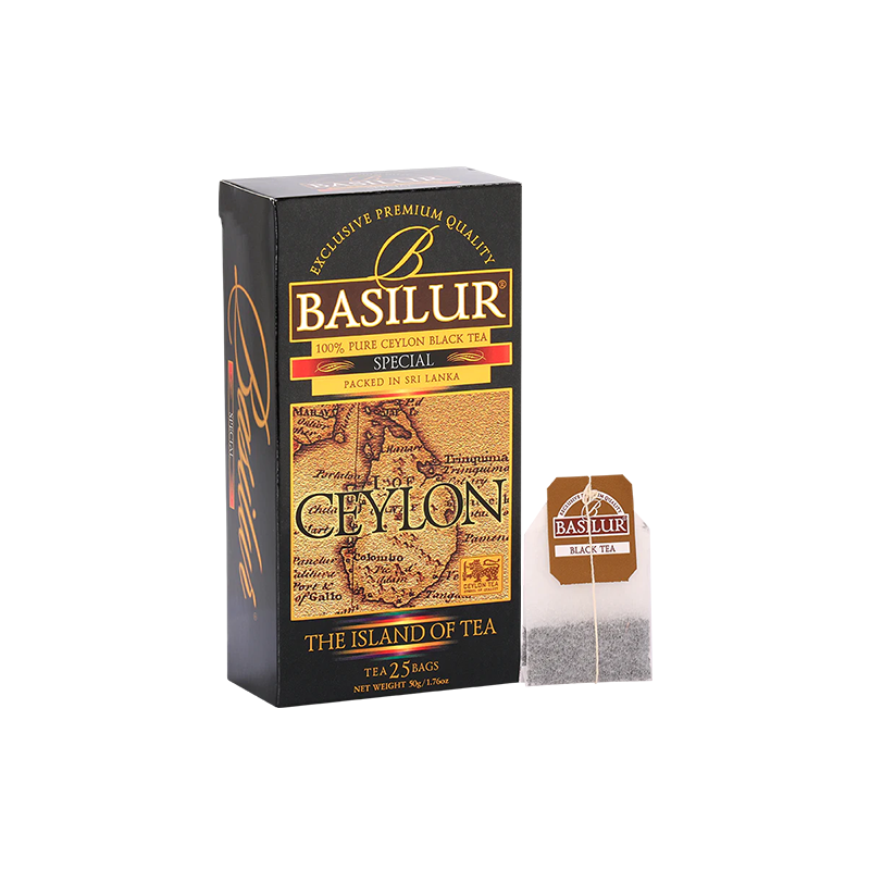 Trà Đen Ceylon Basilur Island Of Tea - Phiên Bản Trà đen Đặc Biệt 50g (Hộp Giấy)