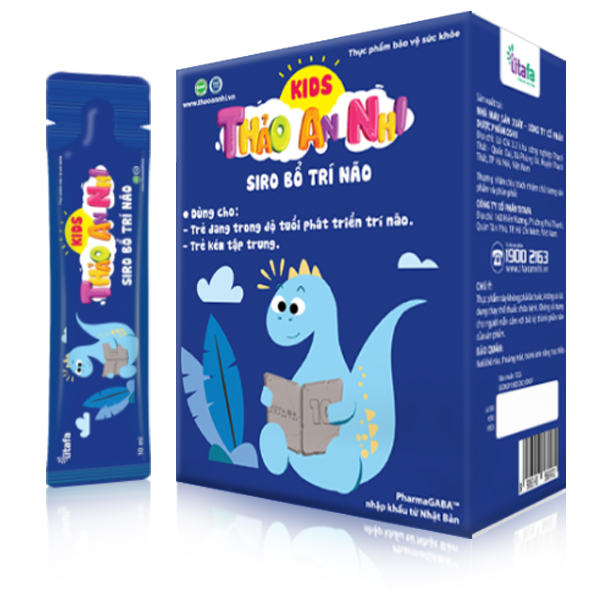 SIRO BỔ TRÍ NÃO KIDS THẢO AN NHI (Hộp 20 gói x 10ml) - Hỗ trợ phát triển não bộ cho bé [Chính hãng TITAFA]