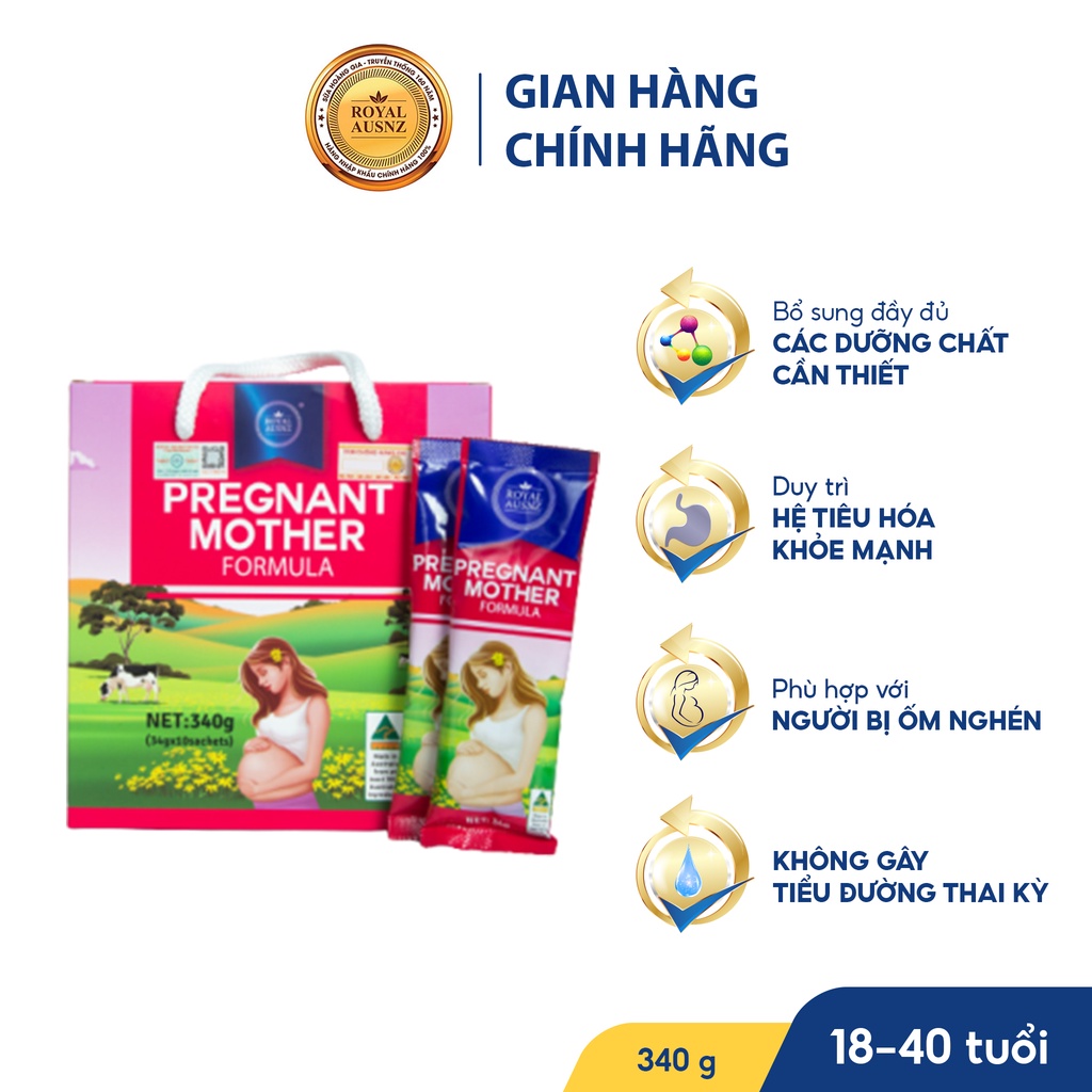 Sữa  Bầu Lon 900g - Sữa Bột Hoàng Gia Pregnant Mother Formula Dành Cho Phụ Nữ Mang Thai Royal AUSNZ