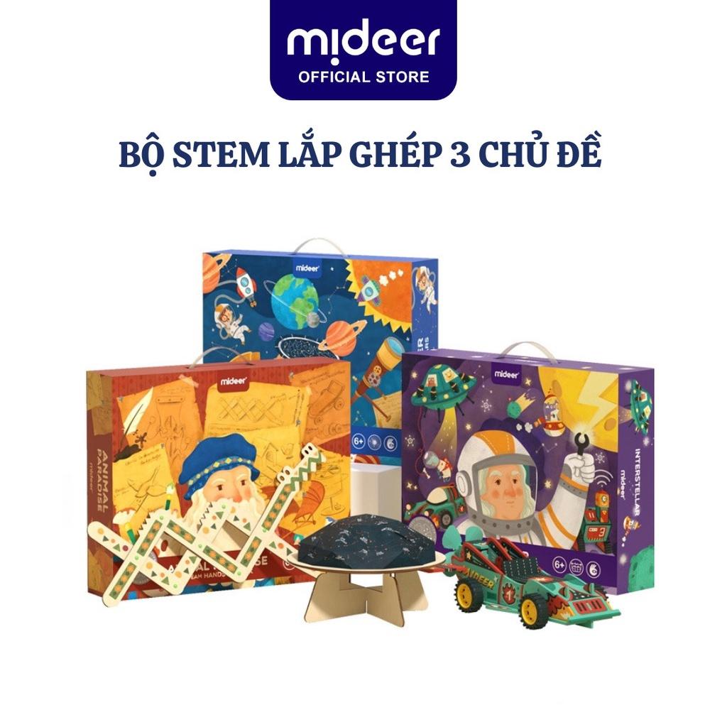 Đồ chơi khoa học Stem lắp ráp mô hình Mideer stem box lắp ghép robot vũ trụ cho bé 5,6,7,8,9,10 tuổi