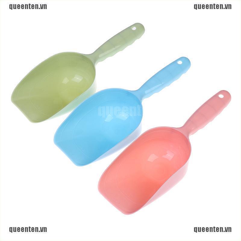 Pet Feeding Shovel Large Capacity Thickening Cat Spoon Plastic Shovel Pet Feeder QUVN