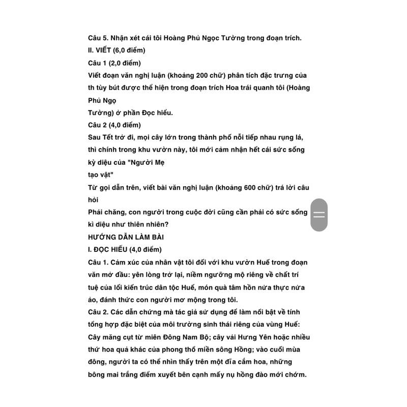 Sách Hướng dẫn làm bài thi tốt nghiệp THPT từ năm 2025 môn Ngữ Văn