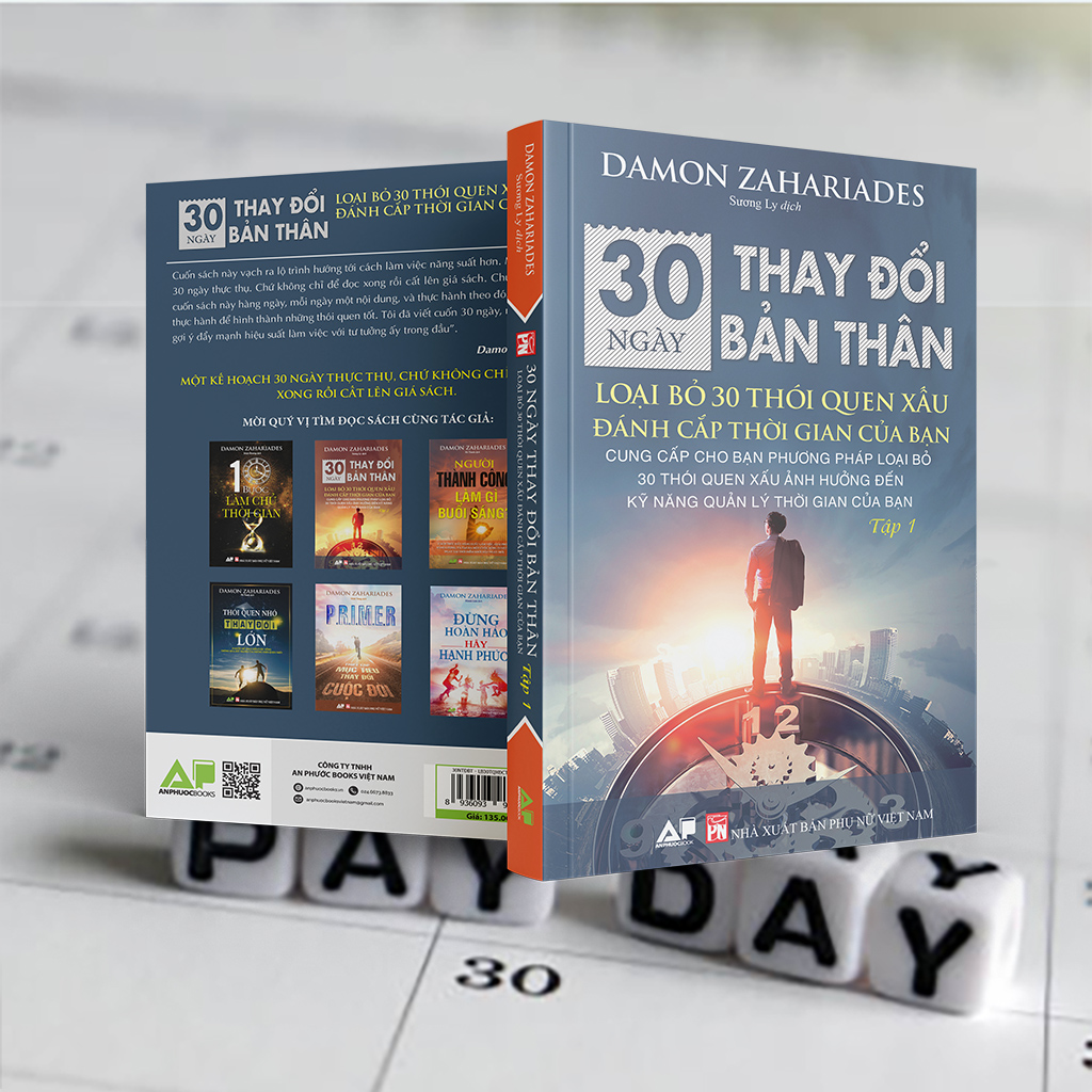 Sách 30 Ngày Thay Đổi Bản Thân Full Tập 1 và 2  - Loại Bỏ 30 Thói Quen Xấu Đánh Cắp Thời Gian Của Bạn