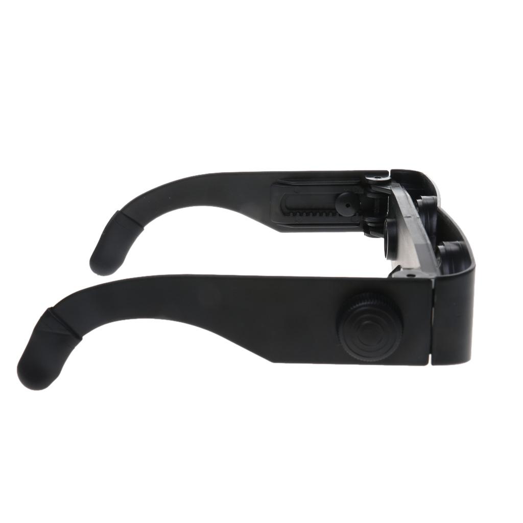 Eyewear Style Black Magnifier Telescope Binoculars for Fishing Hiking