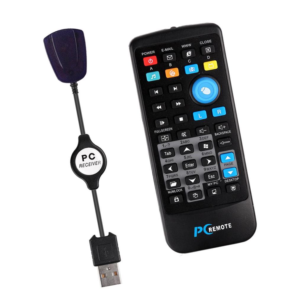 Media Center Computer USB PC IR Remote Control For Windows 7 8 10 Xp Vista
