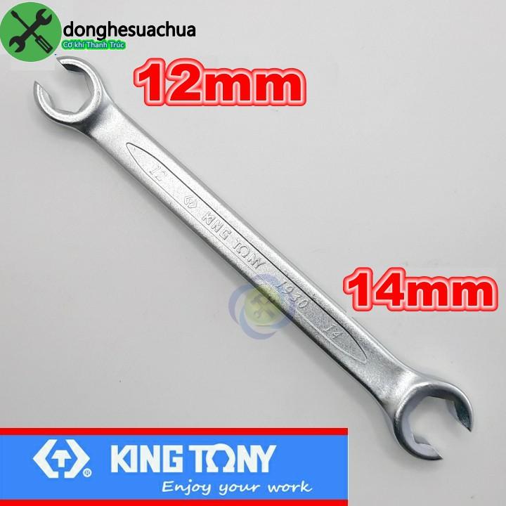 Cờ lê mở ống dầu 12mm -14mm Kingtony 19301214 loại hai đầu