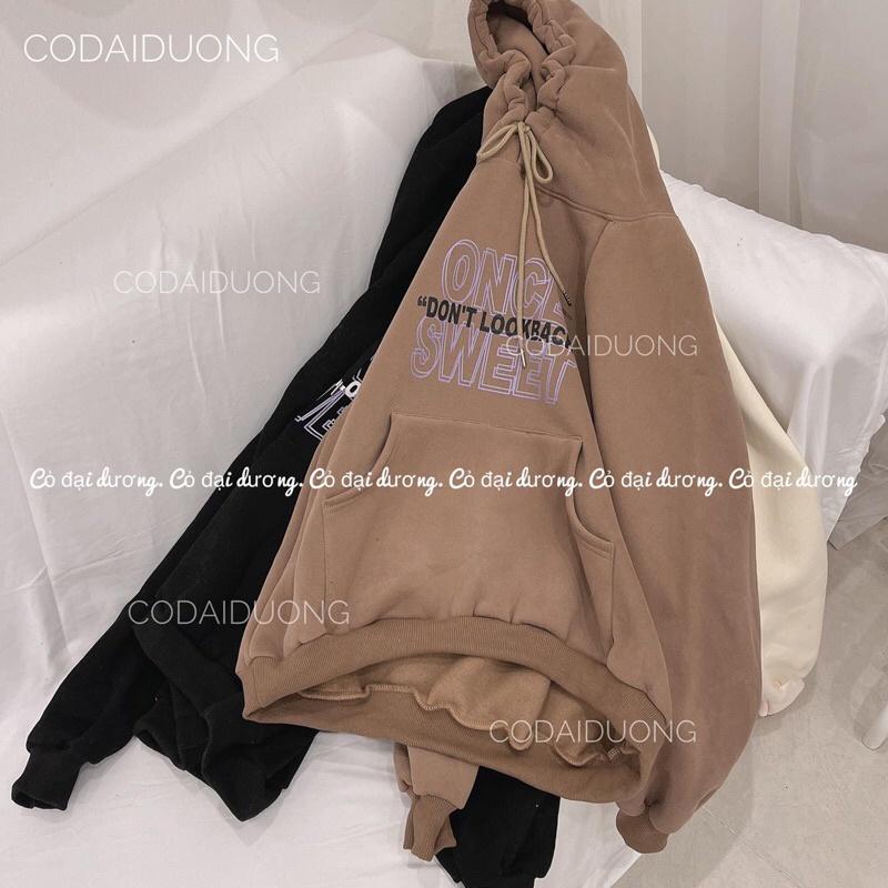 áo nỉ hoodie ONCE - xám tro,freesize dưới 65kg