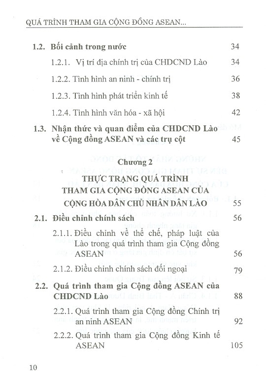 Quá Trình Tham Gia Cộng Đồng Asean Của Cộng Hòa Dân Chủ Nhân Dân Lào