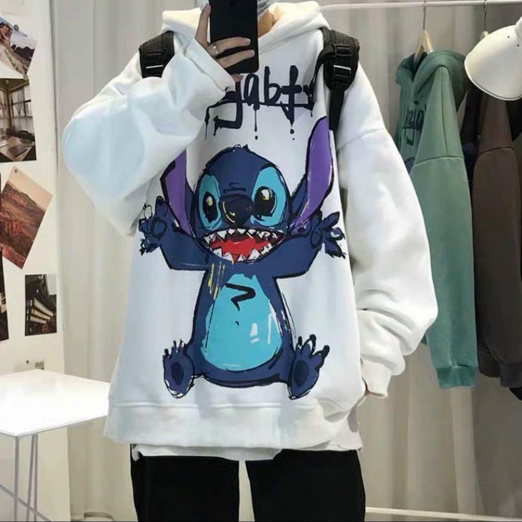 Áo hoodie nam nữ thun nỉ mềm mịn in hoạt hình siêu to thời trang cá tính năng động