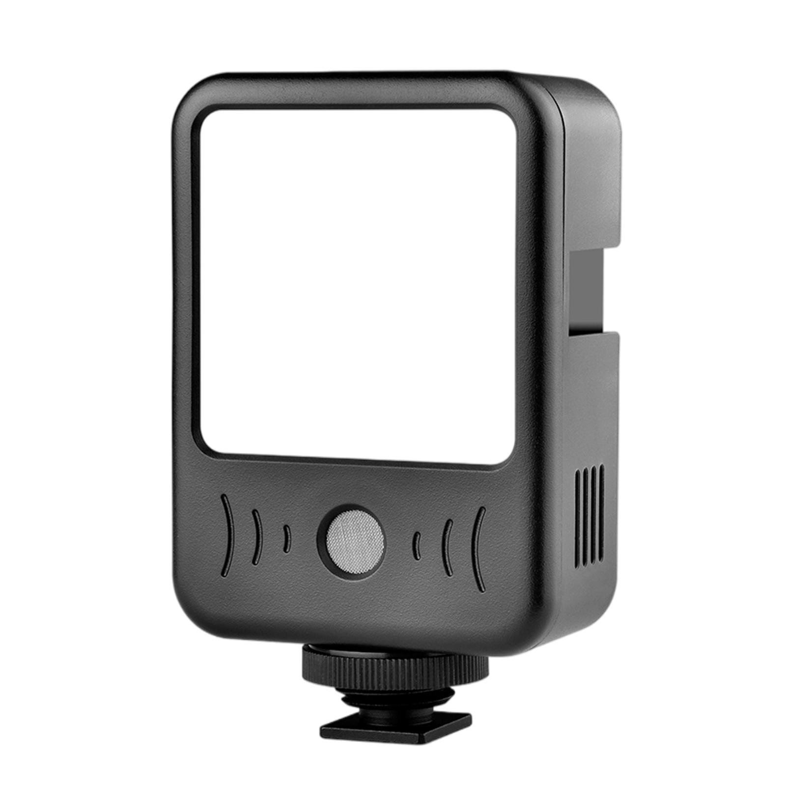 LED Video Light Mic Recording Camera Photo Light Remote Working Interviews