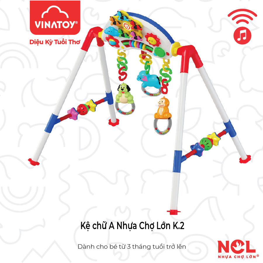 Kệ Chữ A Nhựa Chợ Lớn K2 (Có nhạc) - M1476-BB9