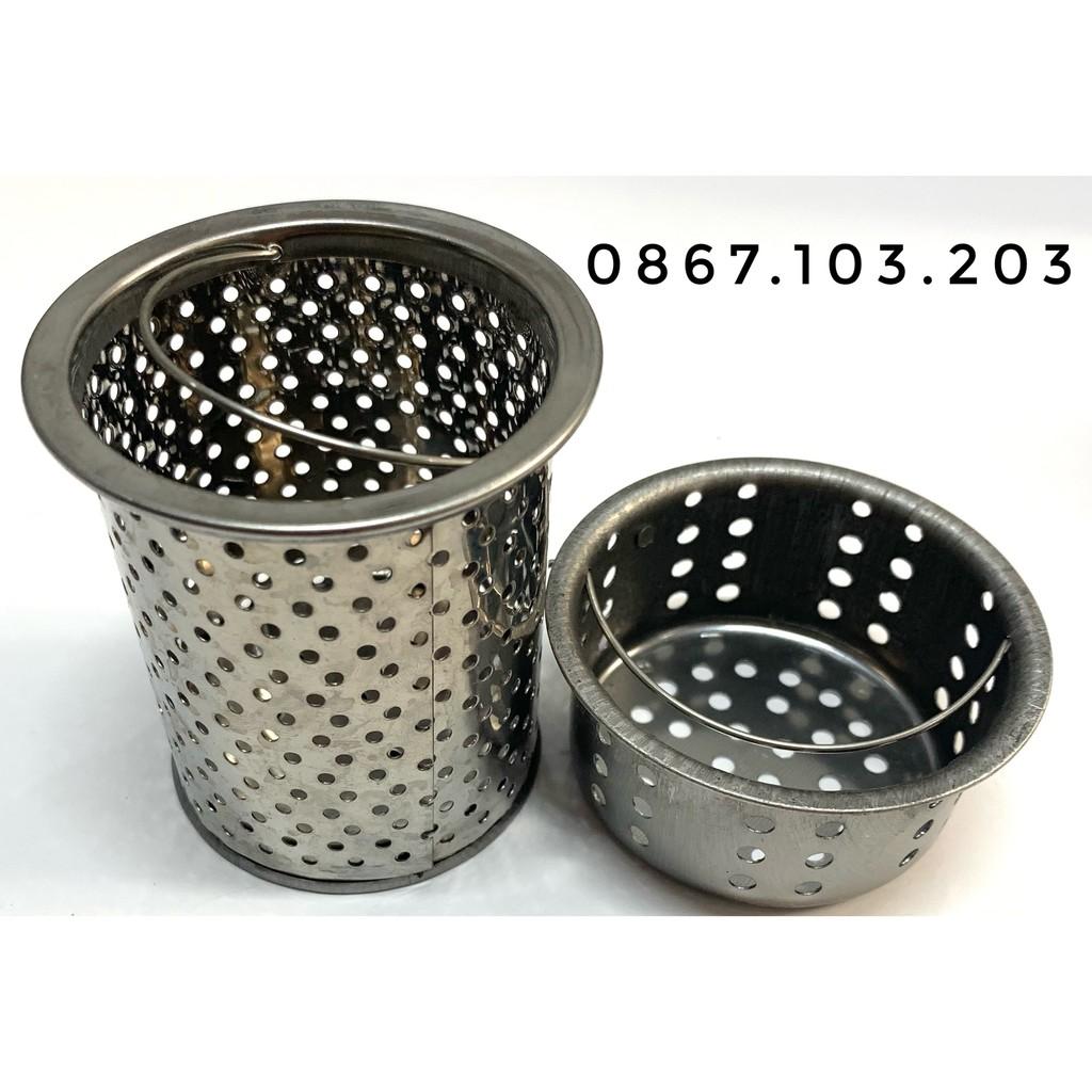 Giỏ lọc cặn rác bồn rửa bát bằng inox -