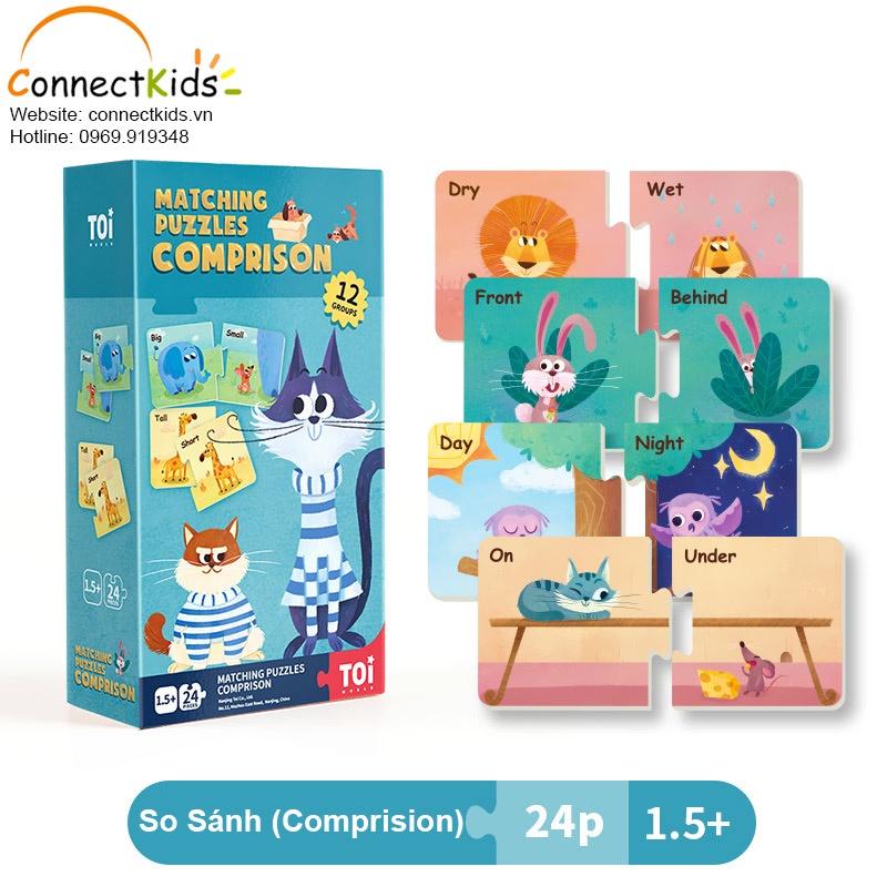 BỘ Xếp Hình Ghép Nối Hỗ Trợ Nhận Thức Cho Bé từ 1,5+ Chủ đề so sánh