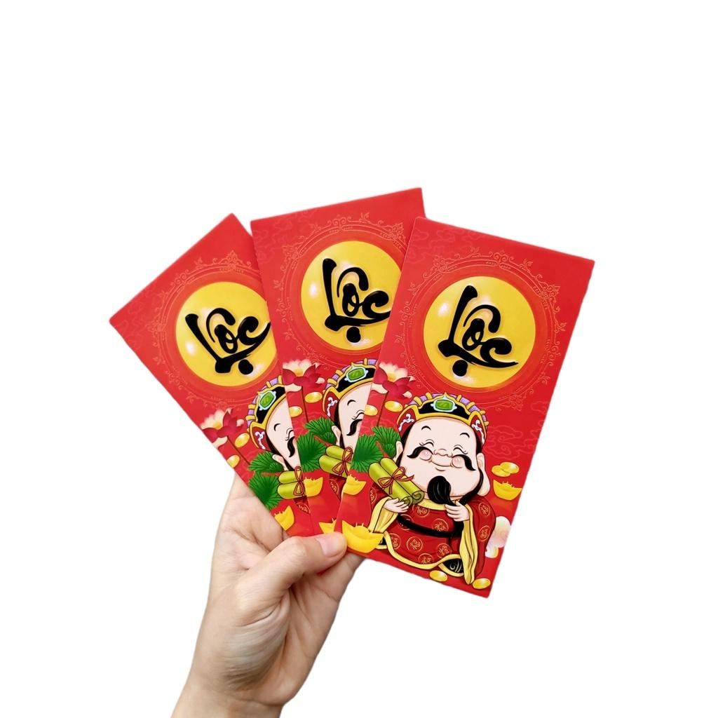 100 Bao lì xì LỘC may mắn cả năm (đủ mẫu)