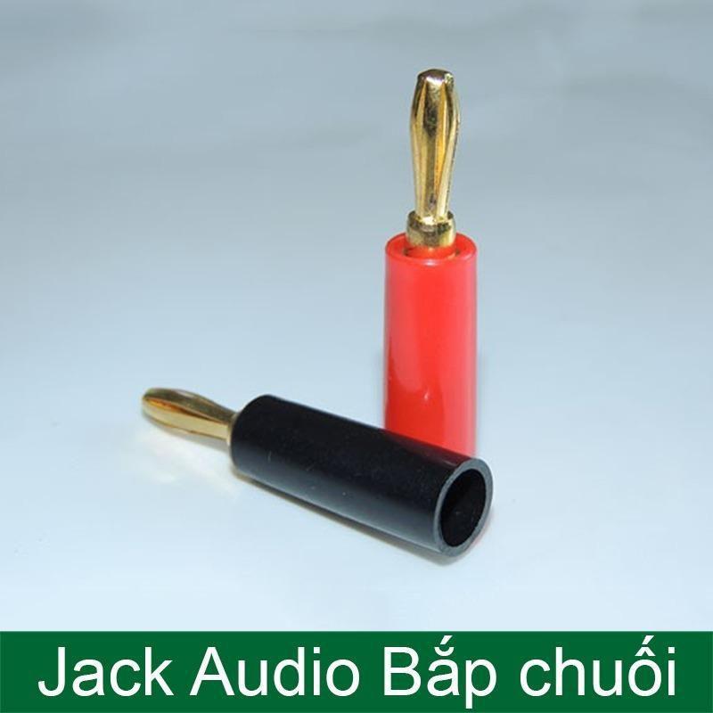 Cặp jack cắm loa jack bắp chuối loại tốt ( 1 jack đỏ + 1 jack