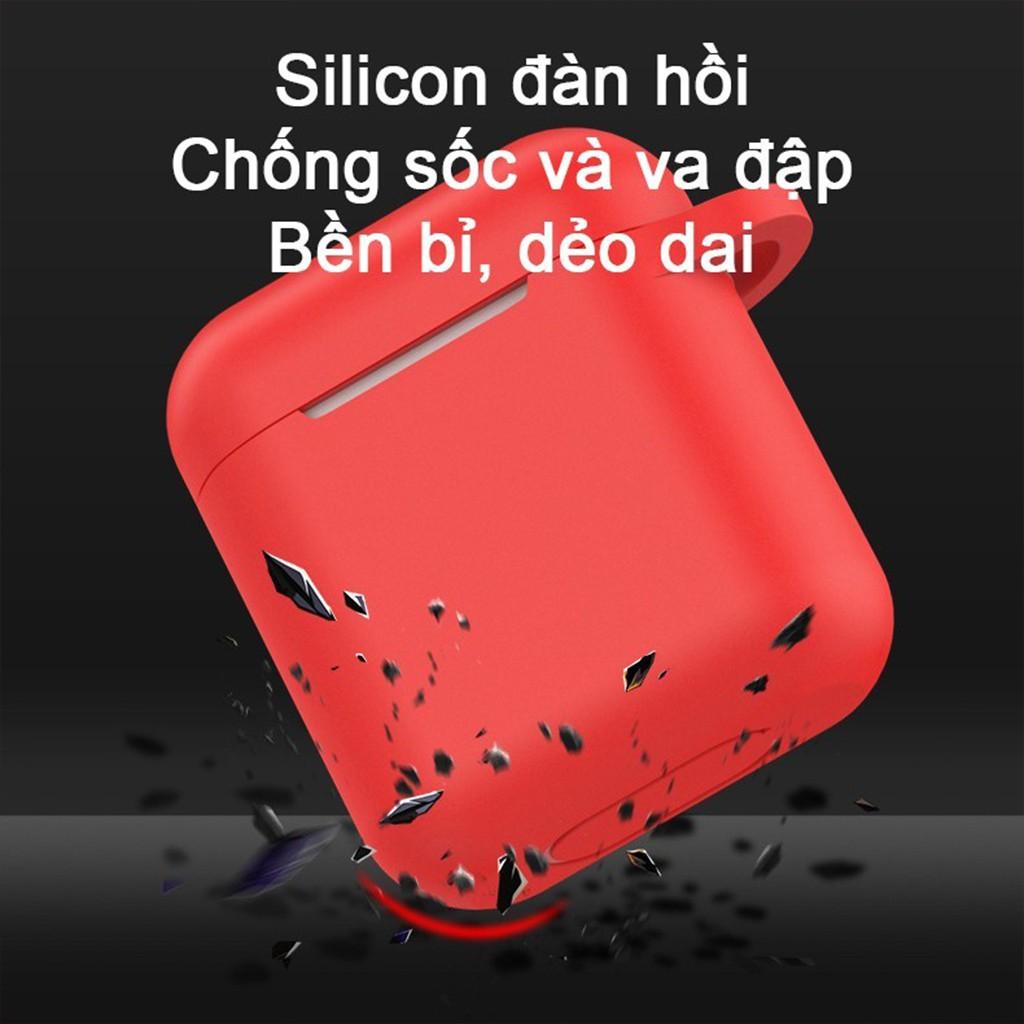 Vỏ Bảo Vệ Tai Nghe Bluetooth 1 2 Màu Trơn Chống Nước Chống Bẩn Kèm Móc Treo Cao Cấp