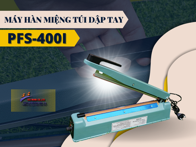 Máy hàn miệng túi dập tay Yamafuji PFS-400I (vỏ thép) hàng chính hãng