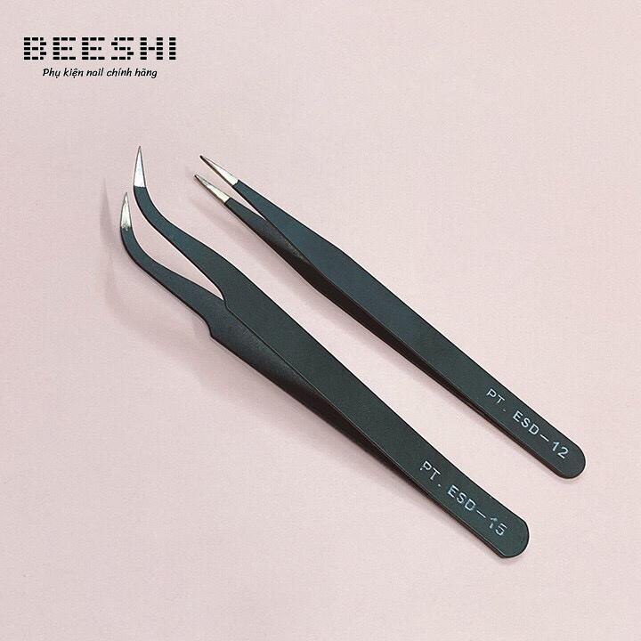 Nhíp gắp đá, nhíp làm móng Cheap nail đầu cong, đầu thẳng tiện dụng- beeshi shop nail