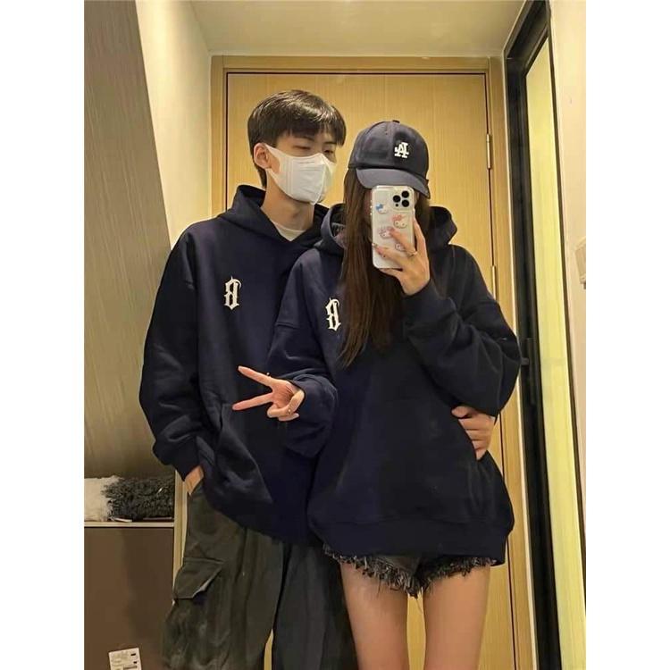 Áo Hoodie Nam Nữ Unisex In Chữ B Dáng Rộng Kèm Mũ Siêu Basic