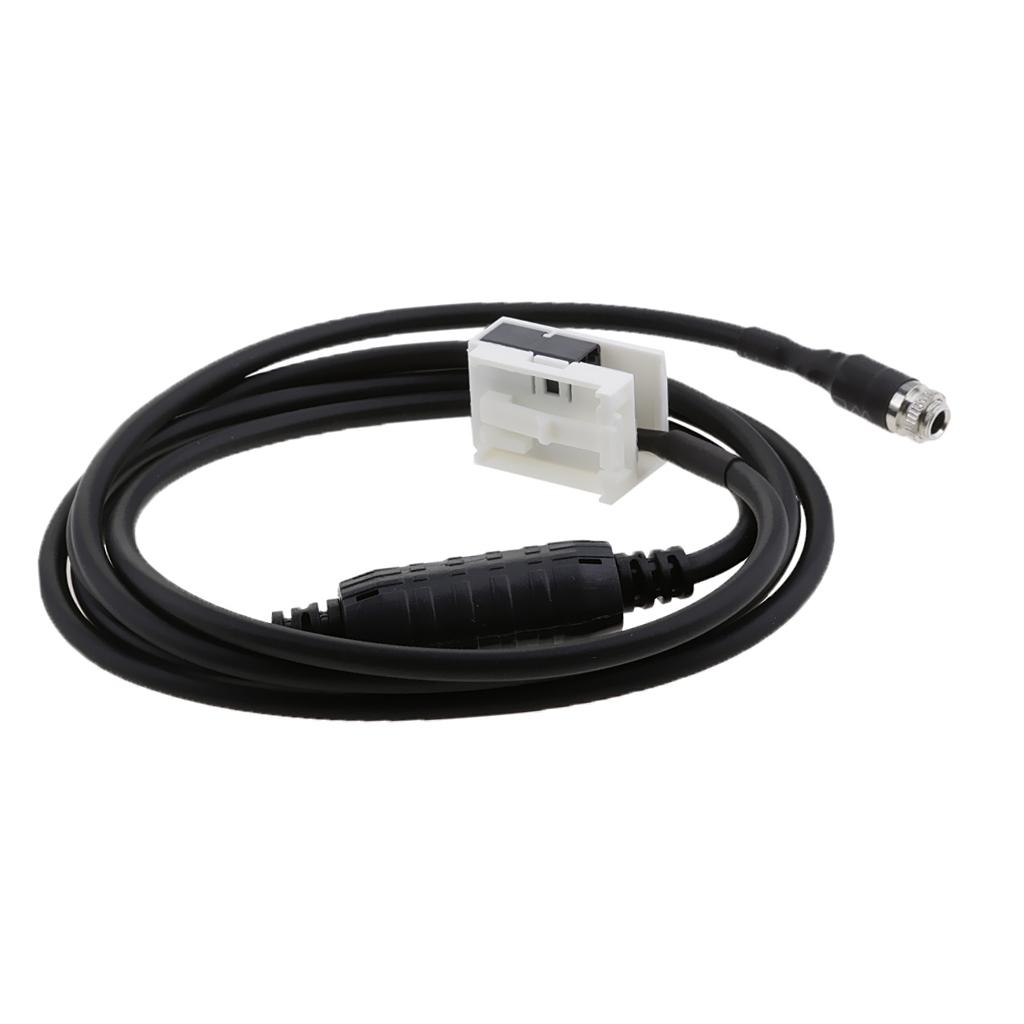 3.5mm Female AUX Auxiliary Audio Input Adapter Cable for BMW E60 E63 E64 E65 3 5 6 Serie