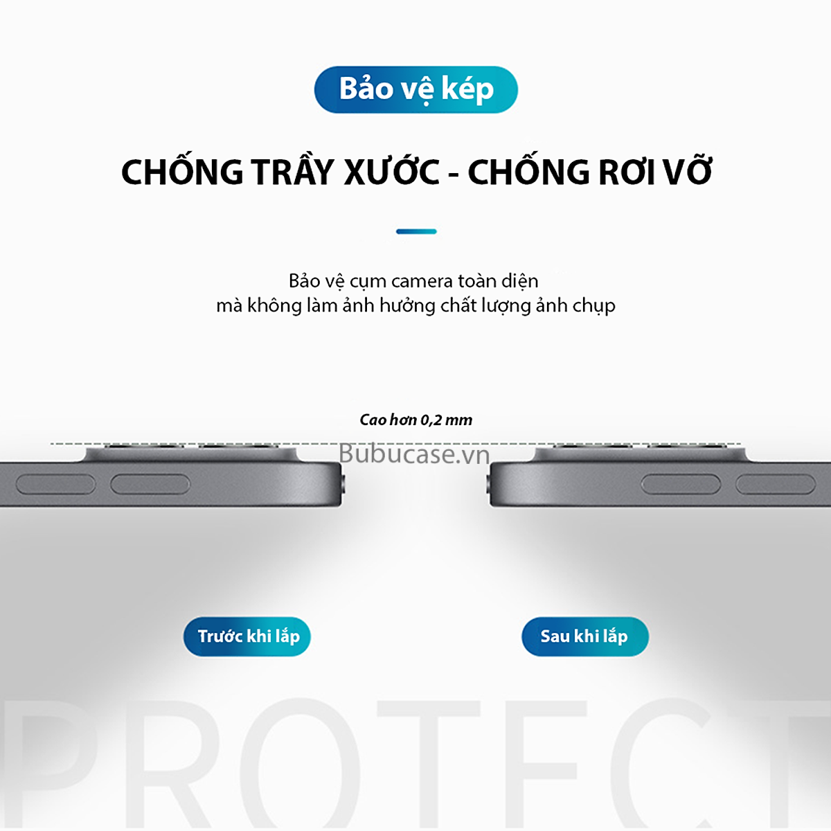 Dán Kính Cường Lực Camera Cho iPad Pro 11" / 12.9" Trong Suốt - Chống Vỡ, Trầy Xước