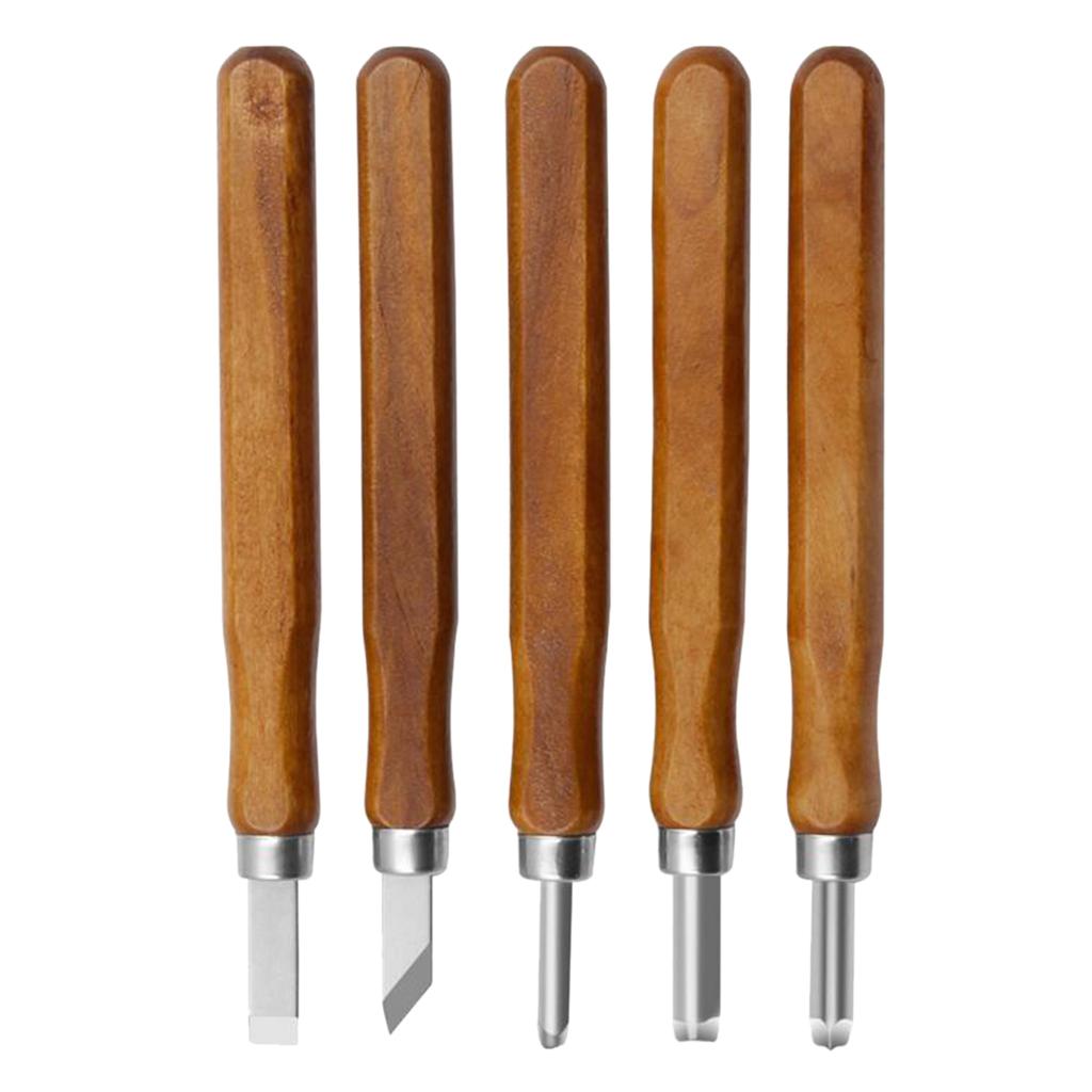 5pcs Woodworking Carving Tools Set Sculpting Knife Kit Durable Hand Chisels