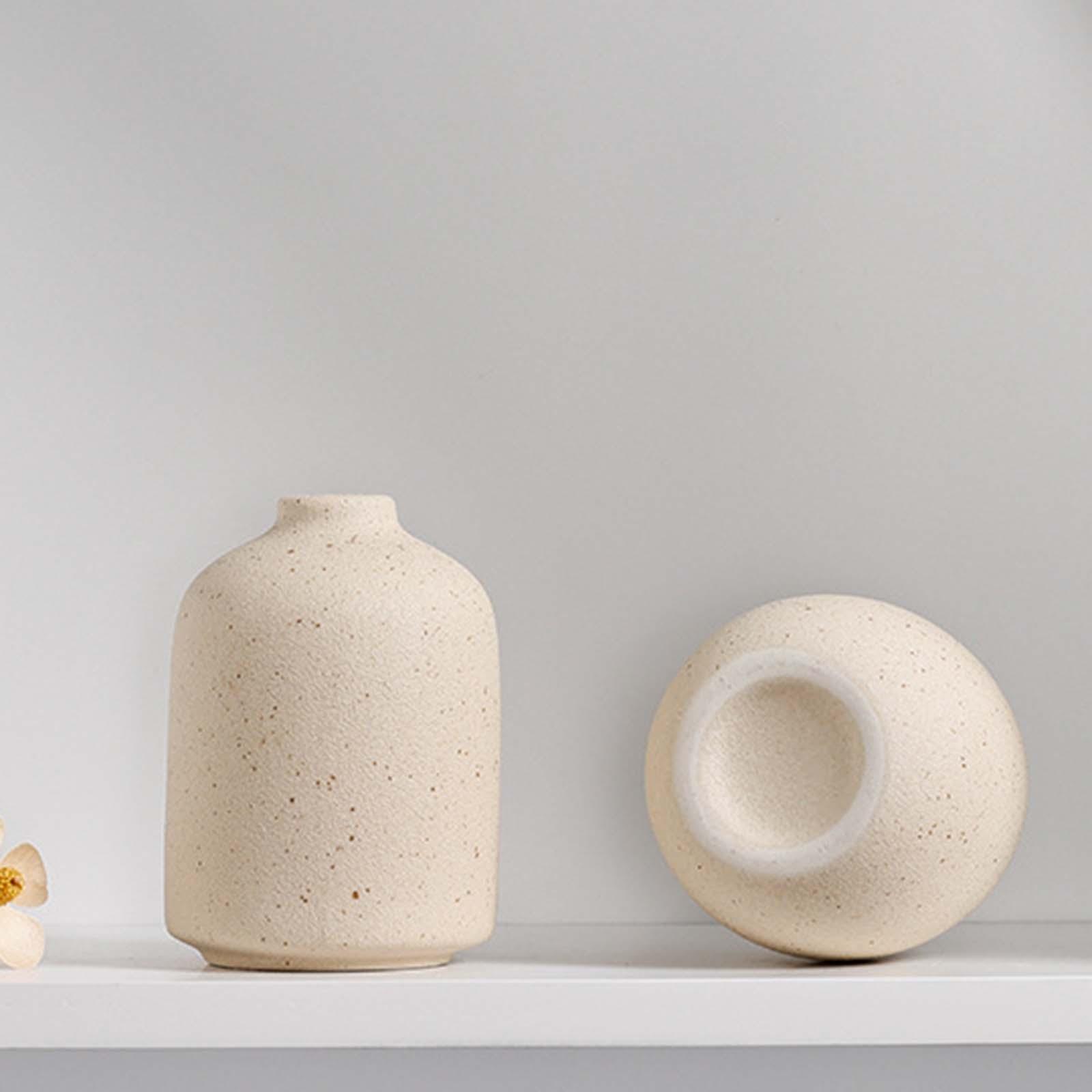 3x Nordic Ceramic Vase Home Centerpieces Dried Flower Vase Office Ornaments