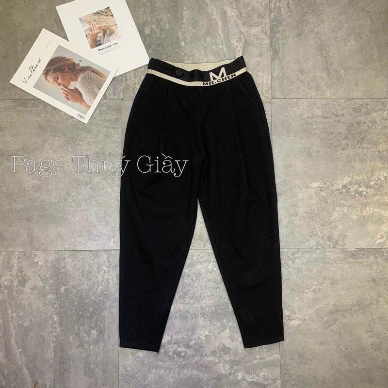 Quần baggy cạp chữ M phối cúc lệch cho nữ(40-63kg)