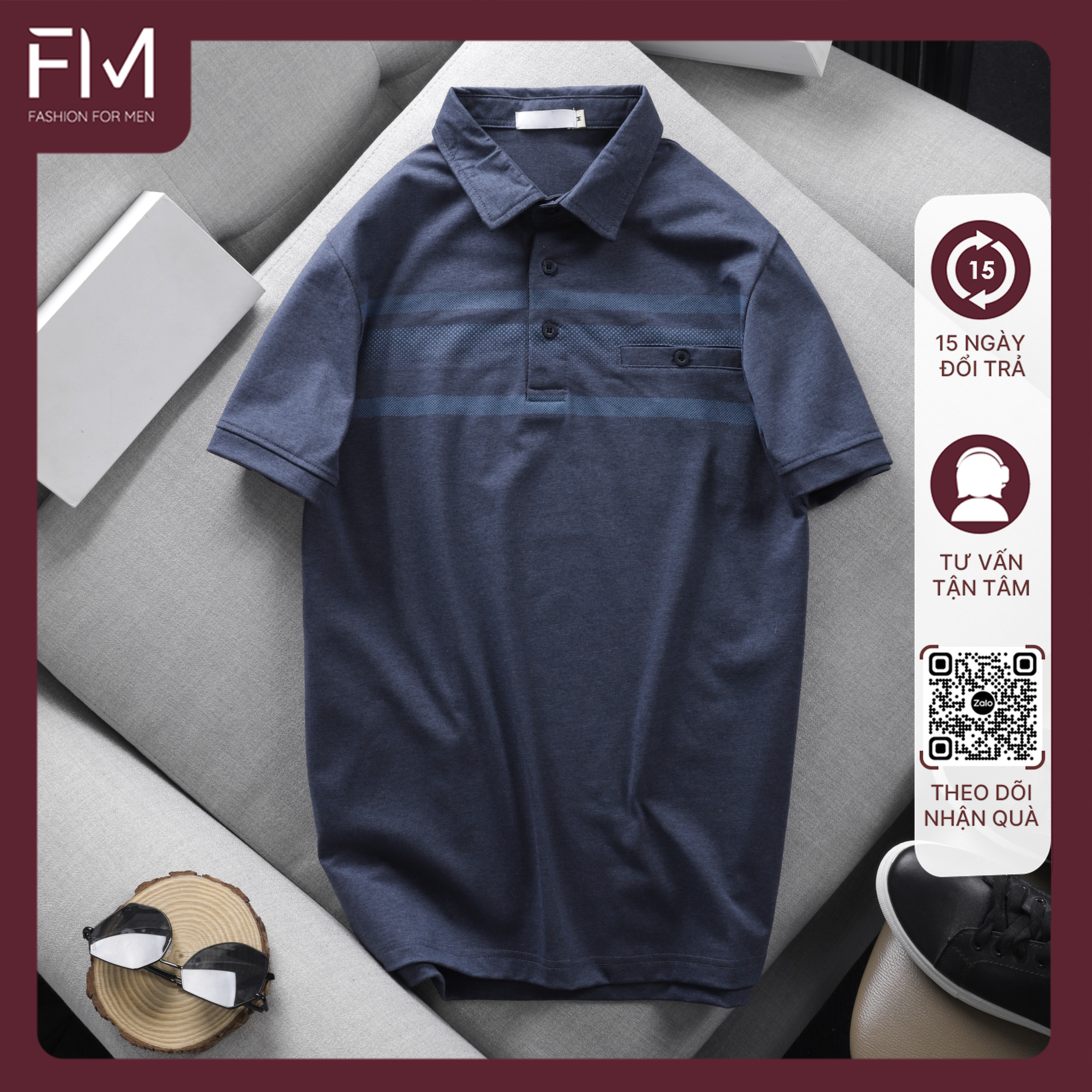 Áo thun polo thời trang nam phong cách trẻ trung, lịch lãm - FORMEN SHOP - FMPS191