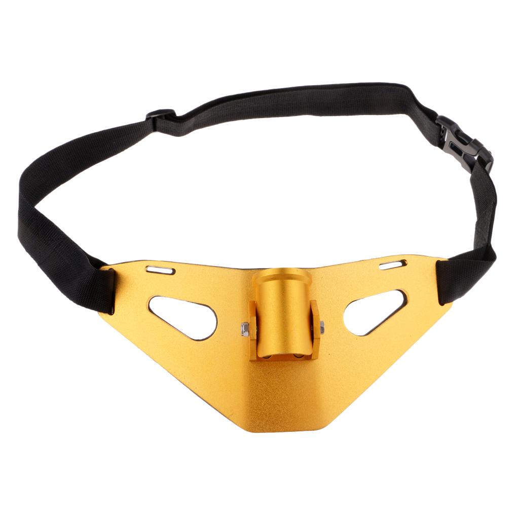 Fishing Fighting Belt Stand-up Heavy Duty Gimbal Padded Rod Holder Gold