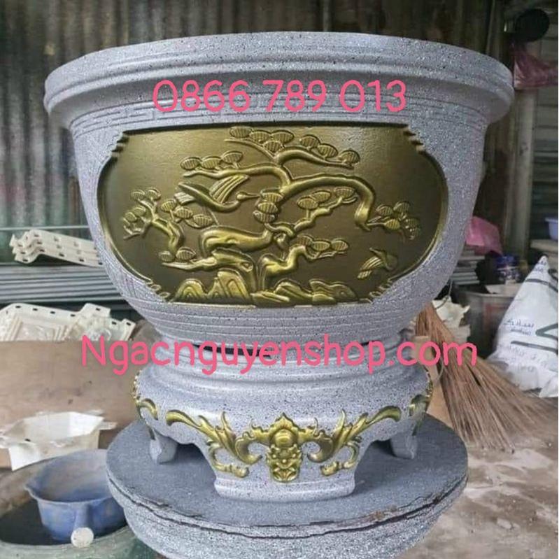 Khuôn Chậu tròn 60 abs kèm khuôn chân