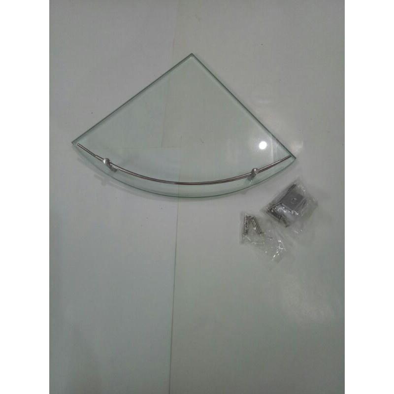 Kệ góc kính inox 304 một tầng