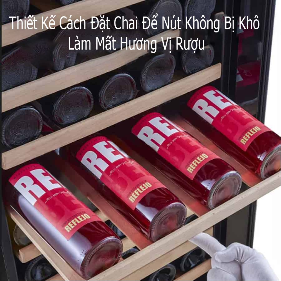 Tủ Rượu, Tủ Mát - Tủ Uớp, Bảo Quản Rượu Vang WCP24/33/48( Tủ Đựng Rượu Vang 24/ 33/ 48 Chai). Hàng Nhập Khẩu Chính Hãng Thái Lan