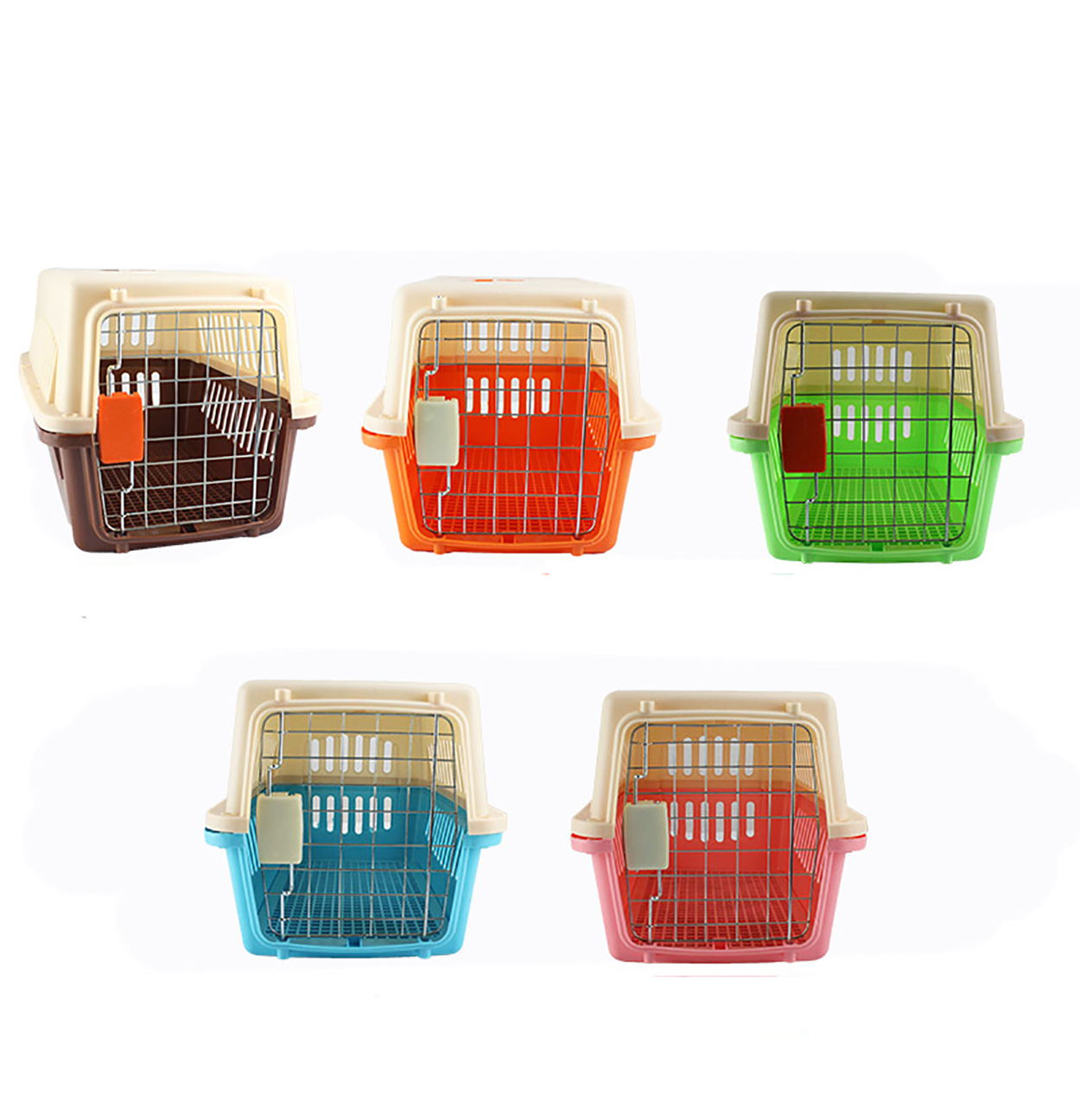 Lồng vận chuyển hàng không đây đủ phụ kiện cho thú cưng - Genyo pet carrier 003 (màu ngẫu nhiên)