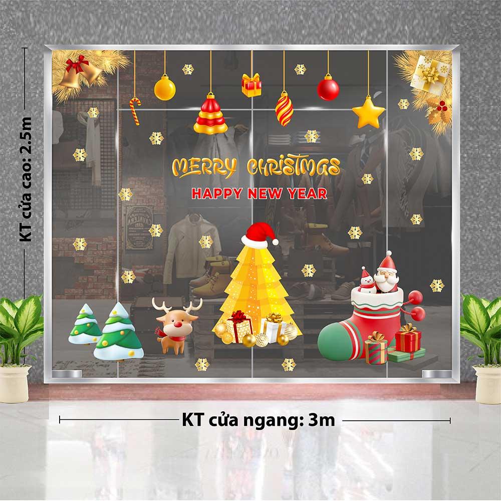 DECAL TRANG TRÍ GIÁNG SINH 2023 COMBO SỐ 14