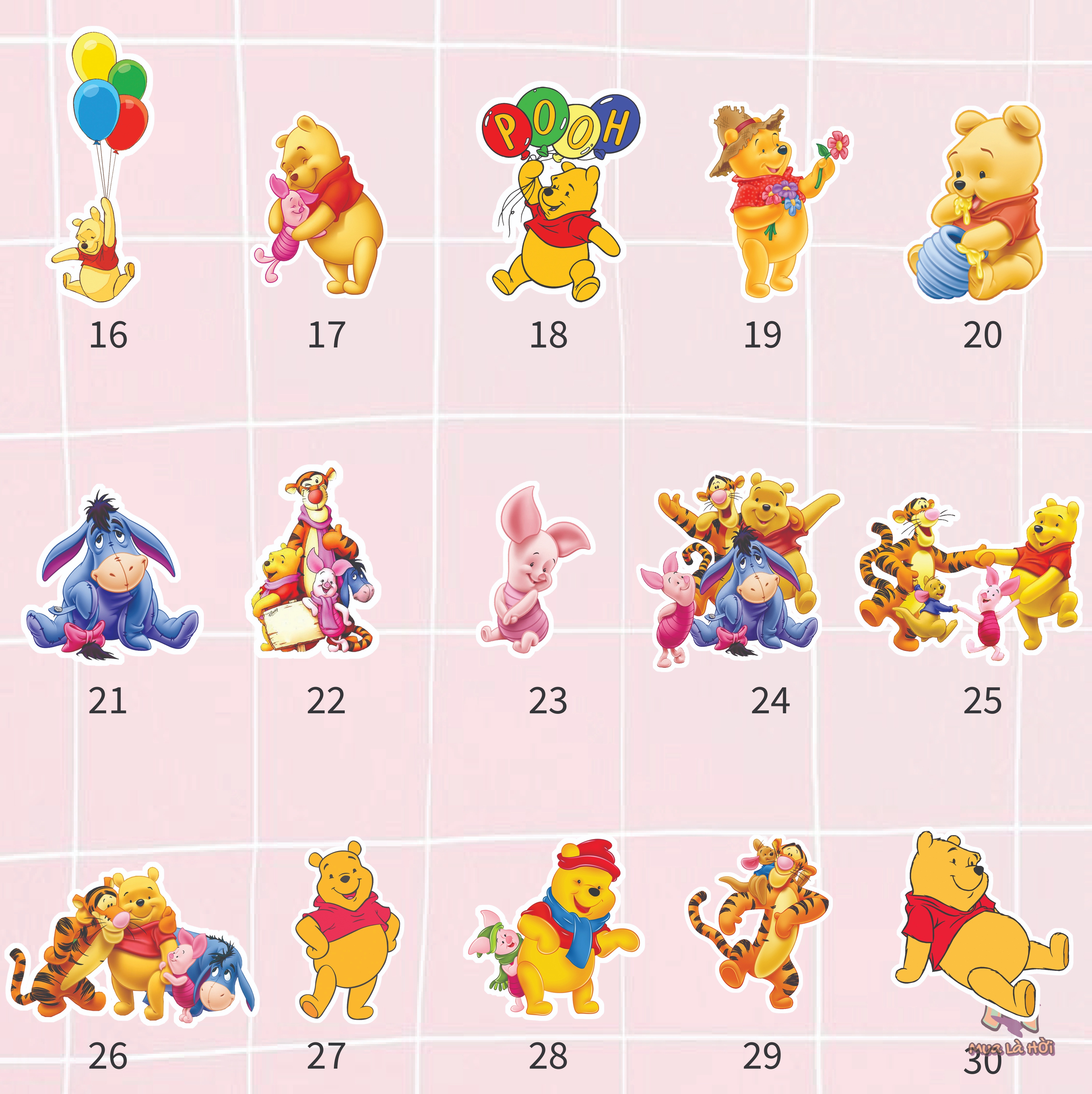 Túi Tote in hình chủ đề Winnie the pooh