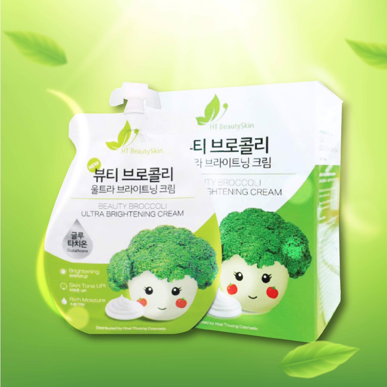 KEM FACE SÚP LƠ - Beauty Broccoli Ultra Brightening Cream (3 túi)