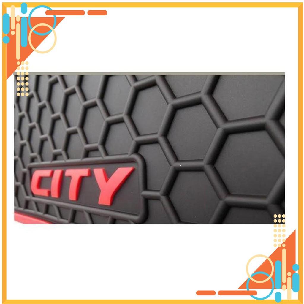 City, thảm lót sàn cao su honda city 2015-2019 ko mùi, cao su đúc
