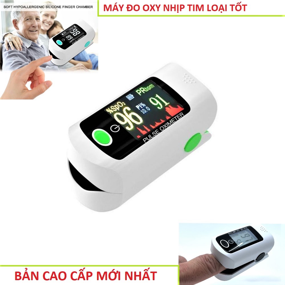 THIẾT BỊ ĐO NHỊP TIM VÀ NỒNG ĐỘ OXY TRONG MÁU DẠNG ĐO KẸP NGÓN TAY LOẠI TỐT