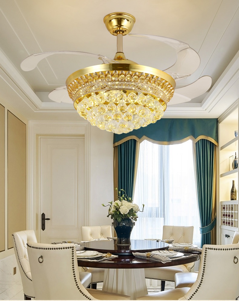 Đèn quạt NODAKA LED 3 chế độ ánh sáng cánh cụp xòe cao cấp