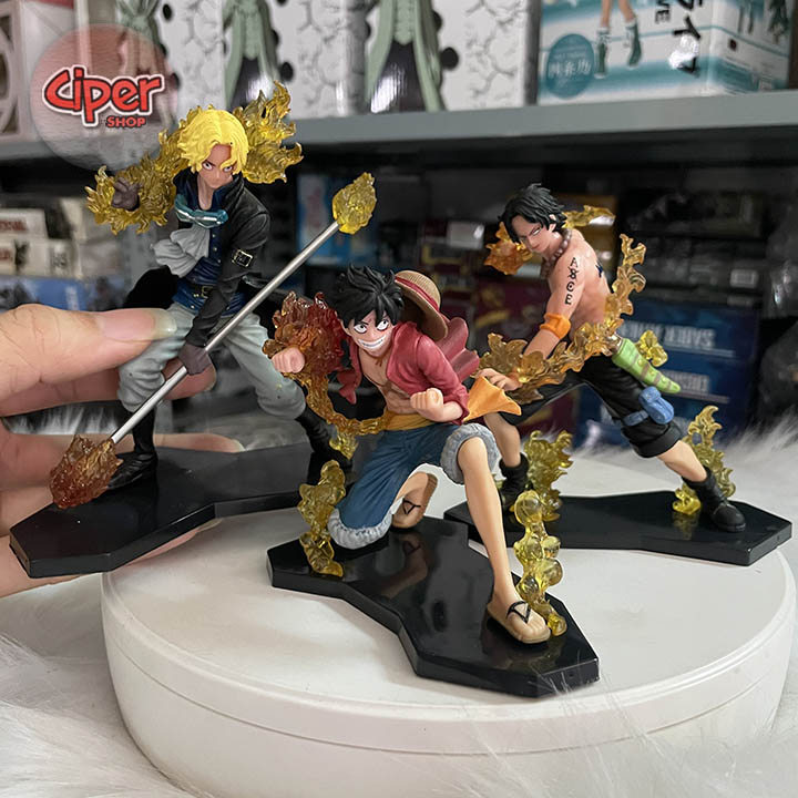 Mô hình anh em Luffy - Ace - Sabo - Mô hình One Piece - Set 3 Figure Action Luffy Ace Sabo