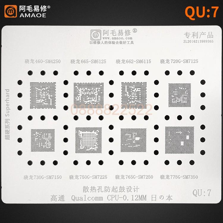 Vỉ làm chân CPU Qualcomm QU5, QU7, QU8 hãng AMAOE (Vỉ Android)