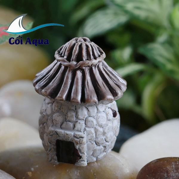 Tiểu cảnh mini Terrarium ️ Nhà cổ thổ dân mini trang trí sen đá, sân vườn, bể cá, bể terrarium