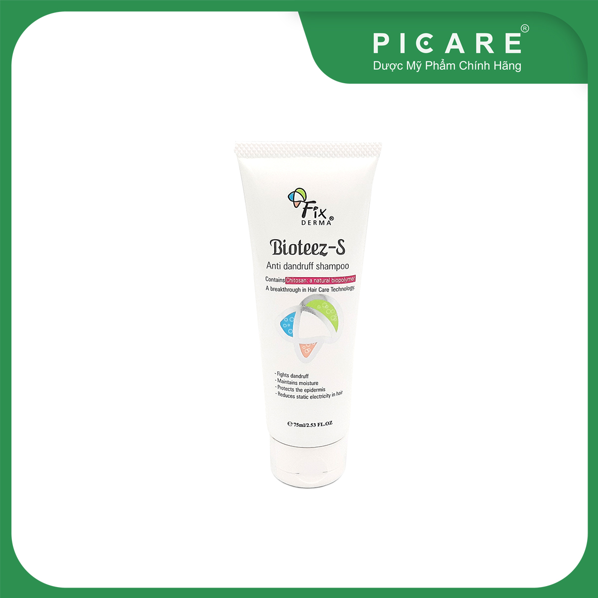 Dầu Gội Fixderma Giảm Gàu Bioteez-s Shampoo 75ml