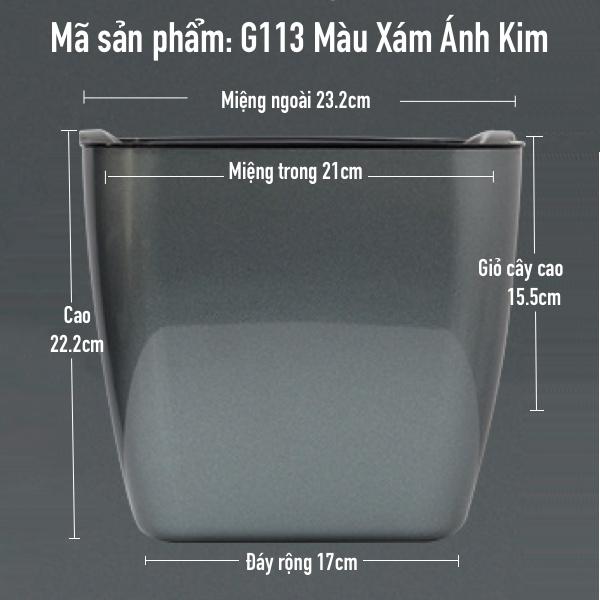 Chậu trồng cây Oliz G113. Chậu trồng cây thông minh tự tưới